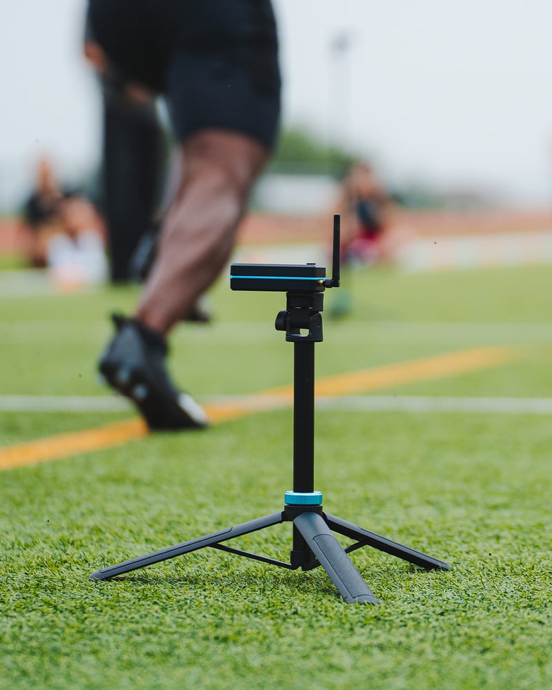 OVR Sprint timing gate set up on a track