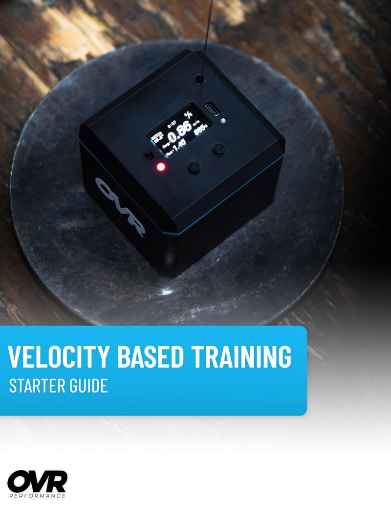 Velocity Based Training Starter Guide cover